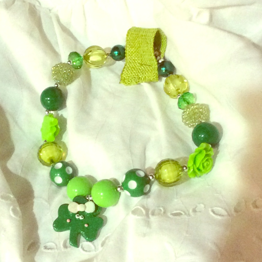 St Patty’s Toddler Bubblegum Necklace